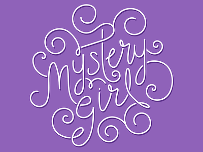 Mystery Girl Lettering branding design hand lettering icon illustration illustrator lettering logo type typography