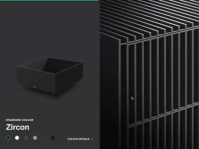 Product Colour Slider / GRASS animation clean colour digital drawer experience interaction product slider webflow website