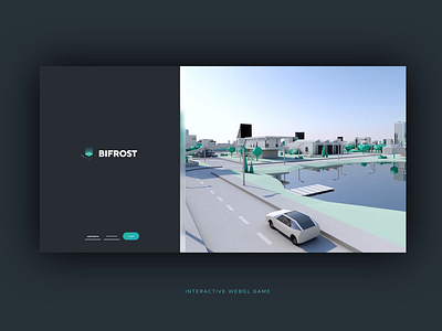 Interactive webgl game /3D city interface design 3d animation bifrost collada design game interactive motion design pixelart siemens ui ux web webgl