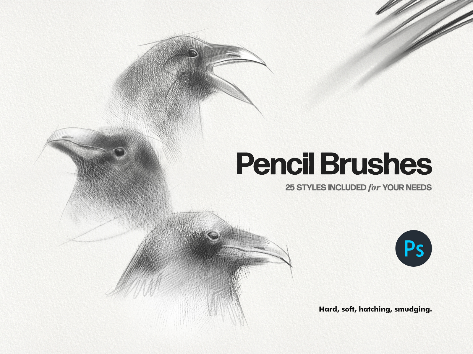 Basic Pencil Photoshop Brushes by Olga Lysenkova for Pixelbuddha on ...