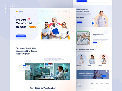 Medical Landing Page appointment design doctors hospital landing page medical medicine patients treatment trends ui website