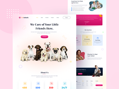 Pet Animal Landing Page