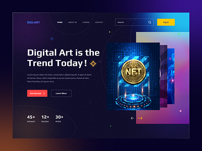 NFT Landing Page Website