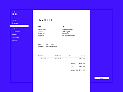 Invoice #dailyui 046