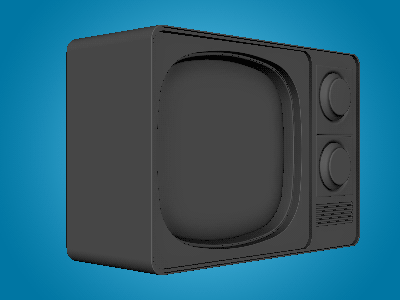 TurnTable: TV 3d modeling maya turntable tv