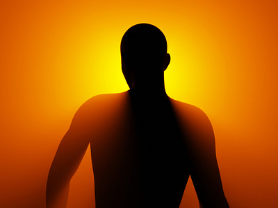 Dusk 3d 3d art 3d artist blender blender 3d blender3d blender3dart blendercycles dark dusk light male man minimal mist orange silhouette simple smoke sun