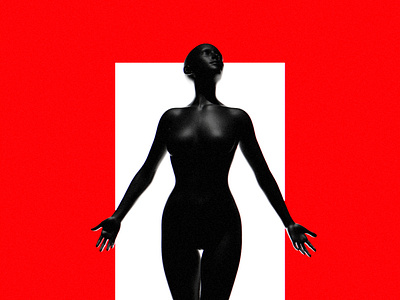 ASCENT 3d 3d art 3d artist 3drender 3drendering abstract abstract art black black white blender blender 3d blender3d blender3dart blendercycles female float minimal red woman