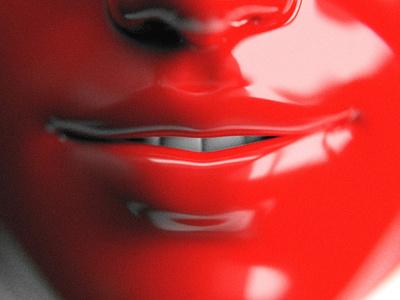 FLIRT 3d 3d art 3d artist 3drender 3drendering abstract beauty behance blender blender 3d blender3d blender3dart blendercycles closeup flirt flirting glossy lips mouth red