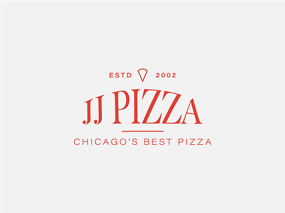 _13 JJ Pizza branding challenge elegant graphic design jj pizza logo logo design minimal thirtylogos
