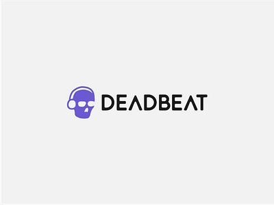 _23 Deadbeat branding challenge deadbeat dubstep edm graphic design graphicdesign headphones logo logo design logodesign minimal music skull thirty logos thirtylogos