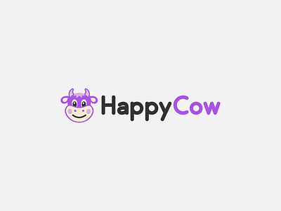 _30 HappyCow animal app branding challenge cow food graphic design graphicdesign happy happycow logo logo design logodesign minimal re brand re branding re design thirty logos thirtylogos vegan