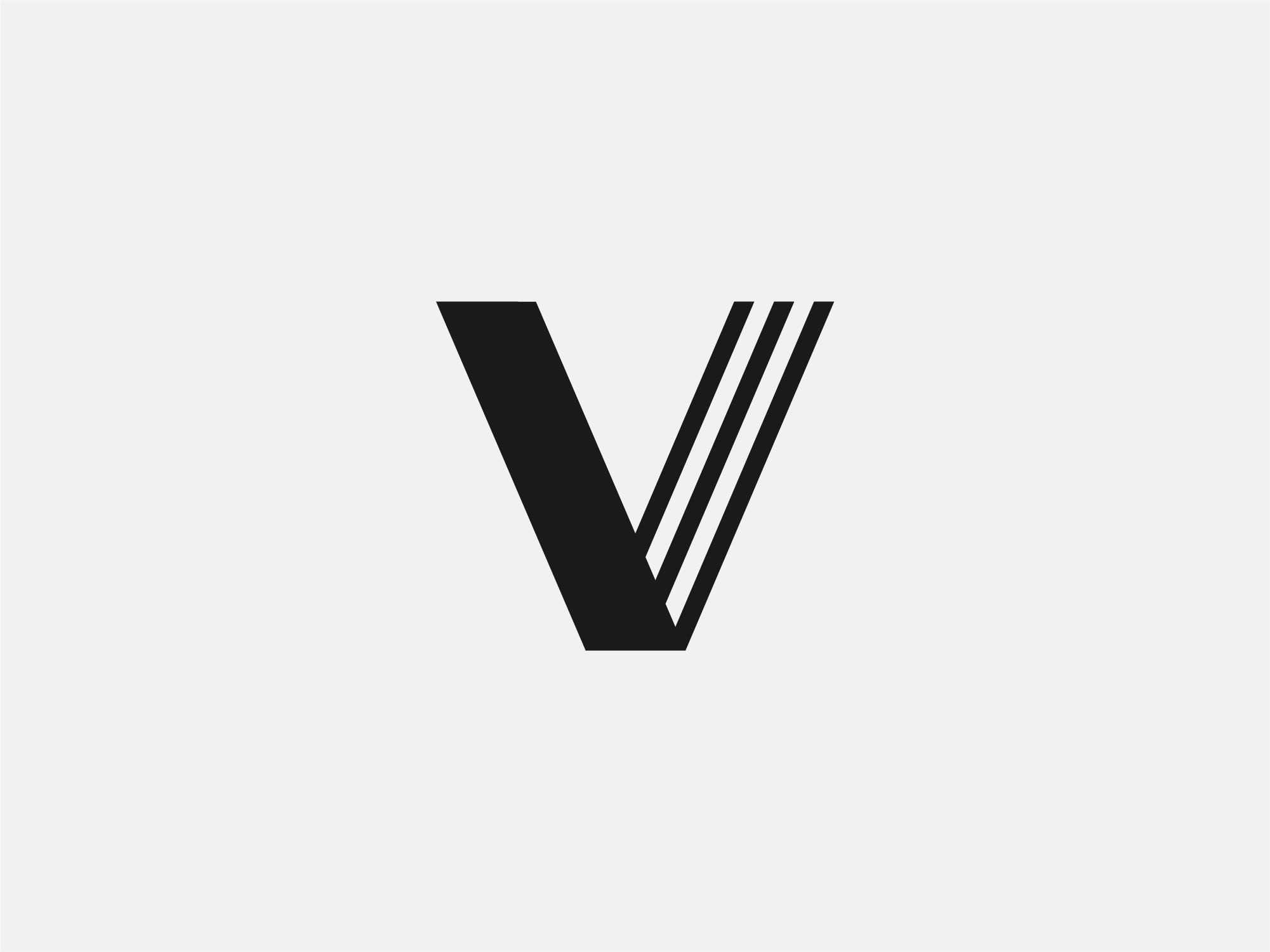V. Стилизованная буква v. Буква v. Логотип v. Логотип с буквой v.