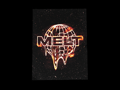 MELT - Climate Change Poster Design climate climate change climatechange design fire global warming globalwarming globe graphic design graphicdesign hot lava melt melted melting poster poster a day poster art poster design posterdesign