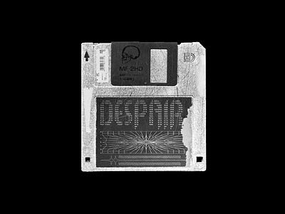 DESPAIR - Floppy Disk Artwork design despair disk diskette floppy floppy disk graphic design graphicdesign grunge grunge texture grunge textures old school retro scratch scratched scratches scratchy skull type typography