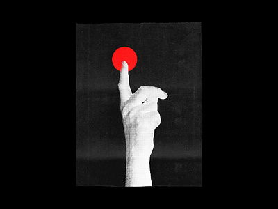 TOUCH OF RED - Poster Design 2019 trend abstract abstract art design graphic design graphicdesign hand minimal minimal art minimalist poster poster a day poster art poster challenge poster collection poster design posters red ball simple touching