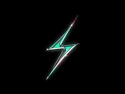 Chrome Lightning Bolt by Tuomo Korhonen on Dribbble