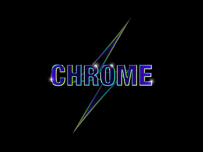 Chrome Template 2019 trend chromatic chrome design graphic design graphicdesign green and blue logo logo design mockup mockup design mockup download shiny simple template template design text text design type typography