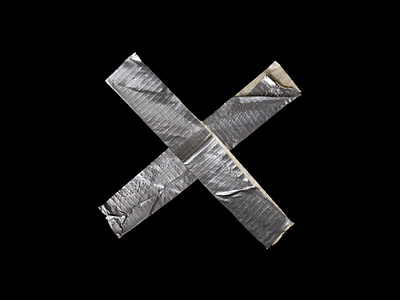 Duct Tape X 2019 trend abstract art artwork design duct tape graphic design graphicdesign grey grunge grunge texture grunge textures minimal silver simple tape x