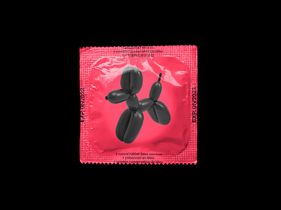 BLOW ME - Condom Design 2019 trend balloon balloonanimal blow condom condoms design funny graphic design graphicdesign minimal red rubber safe safesex