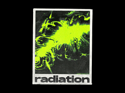 Radiation Poster V2 2019 trend design glitch glitch art glitch effect glitchart glitchy graphic design graphicdesign green liquify poster poster a day poster art poster design posters radiation simple type typography