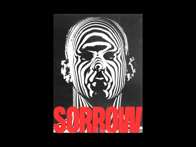 Sorrow Poster Design 2019 trend design designer graphic design graphicdesign minimal poster poster a day poster art poster design posters sorrow type typography