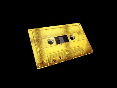 3D Golden Cassette