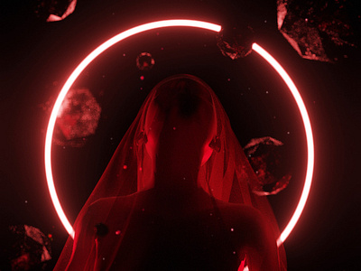 Red Priestess 2019 trend 3d 3d art 3d artist 3drender 3drendering design graphic design graphicdesign neon neon colors neon light neon lights red render rendered rendering renders woman