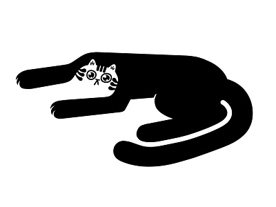 Recoil kitty black cat cat character character design concept flat flat illustration flatdesign icon illustration kitty logo vector vector illustration