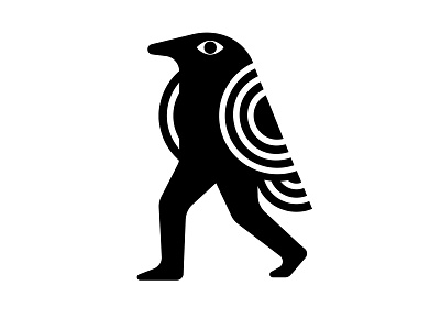 crow magnon bird bird icon bird logo brand design brand identity branding character character design design flat icon iconography illustration logo logodesign people vector