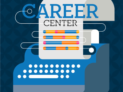 Career Center 2 careers computer digital job search jobs online people resume typewriter