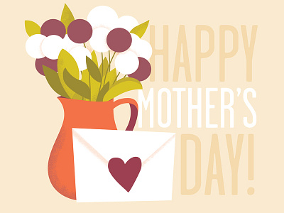 Happy Mothers Day flowers illustration illustrator mothers day