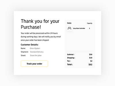 Email Receipt 017 app design illustrator ui ux