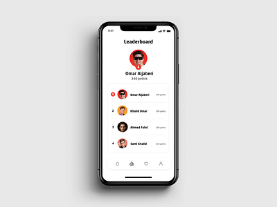 LeaderBoard UI 019 app dailyui design ui ux