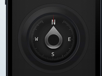 Compass app app black compass design free grey ipad iphone north photoshop psd style ui ux west