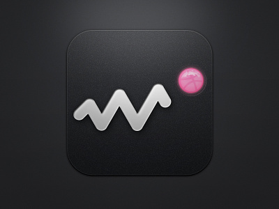 Dribbble incoming activity icon