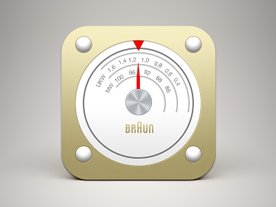 (Free PSD) Braun radio iOS icon braun free icon ios psd radio ui ux