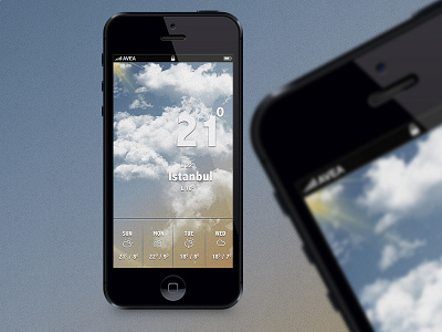 Partly cloudy screen app cloudy design partly photoshop screen weather