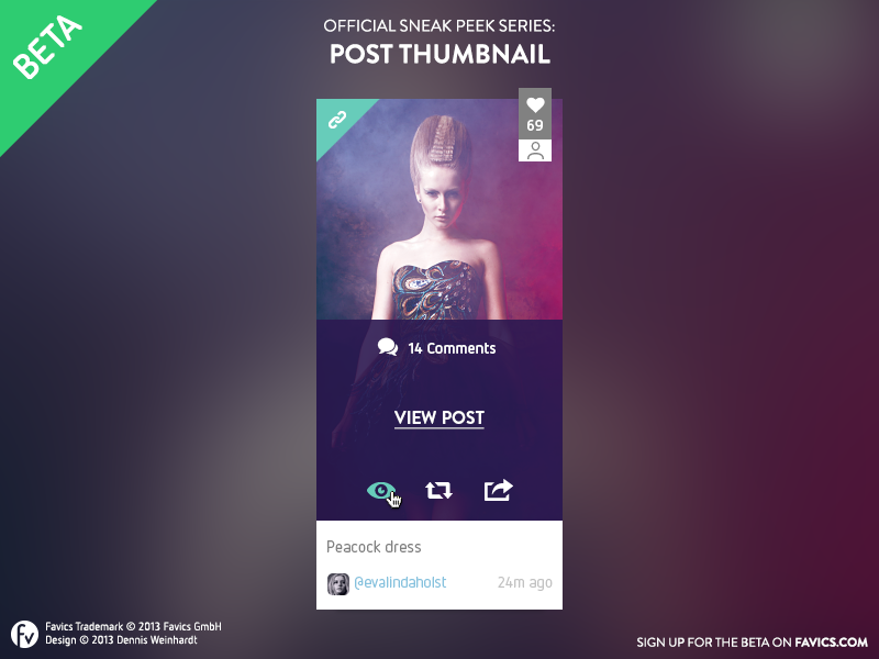 Favics — Post thumbnail fashion post destroythestandard hamburg ui ux beta sneak peek thumbnail feed favics