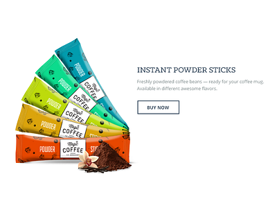 magic*coffee — Coffee powder sticks • Demo Product alchemy cms coffee hero shop spree ui webdesign wip