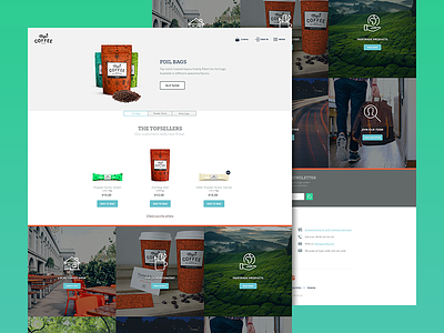 magic*coffee — Desktop view (Landingpage) alchemy cms coffee mobile responsive shop spree ui webdesign wip