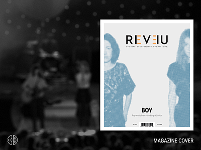 REVEU Magazine — Cover cover design editorial fictional magazine print school