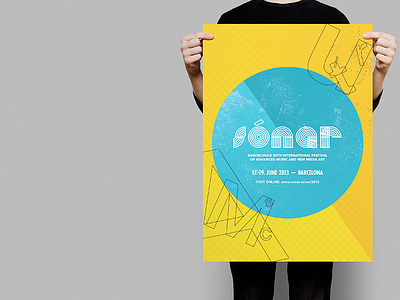 sónar festival — Poster (revamped) music festival poster print sónar