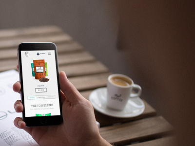 magic*coffee — Phone view (Landingpage) alchemy cms coffee mobile responsive shop spree ui webdesign wip