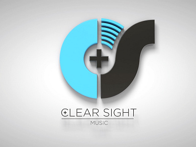 Clear Sight Music logo branding hip hop illustrator logo