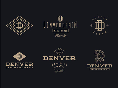 Denver Denim Identity branding colorado denim denver identity jeans logo logo development