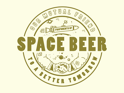OMF Artist Series beer branding brewery denver label design logo design our mutual friend