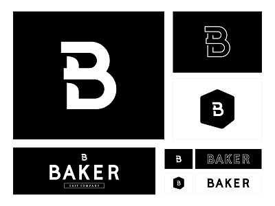 Baker Cast Company Identity b b logo baker custom type denver grid logo logo logo development product development small business logo word mark