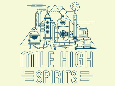 Mile High Spirits (Line Art)