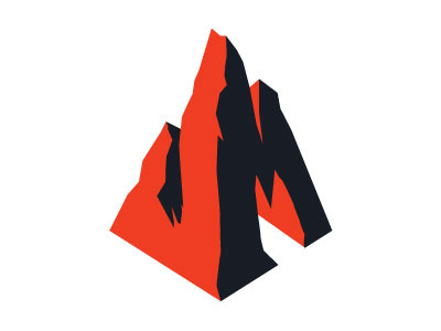 Jagged Mountain Icon branding identity illustration logo development