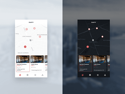 Find Your Bar Conceptual App branding interaction design ui ux